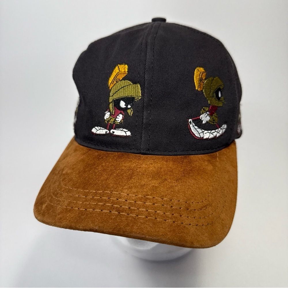 Warner Bros. Black Cap with Brown Suede Brim Marvin the Martian 1996